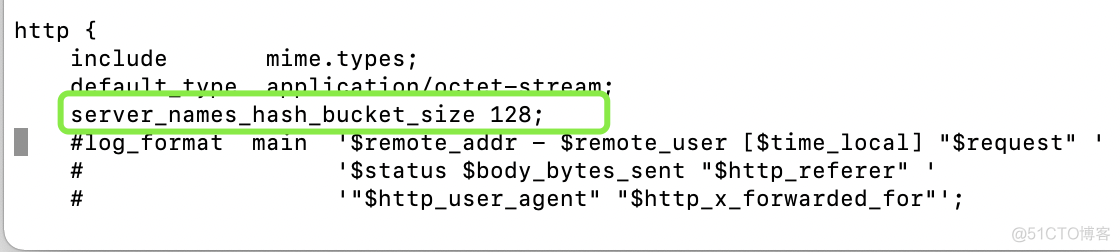 解决nginx：nginx: [emerg] could not build server_names_hash, you should increase server_names_hash_bucket_size: 32_nginx