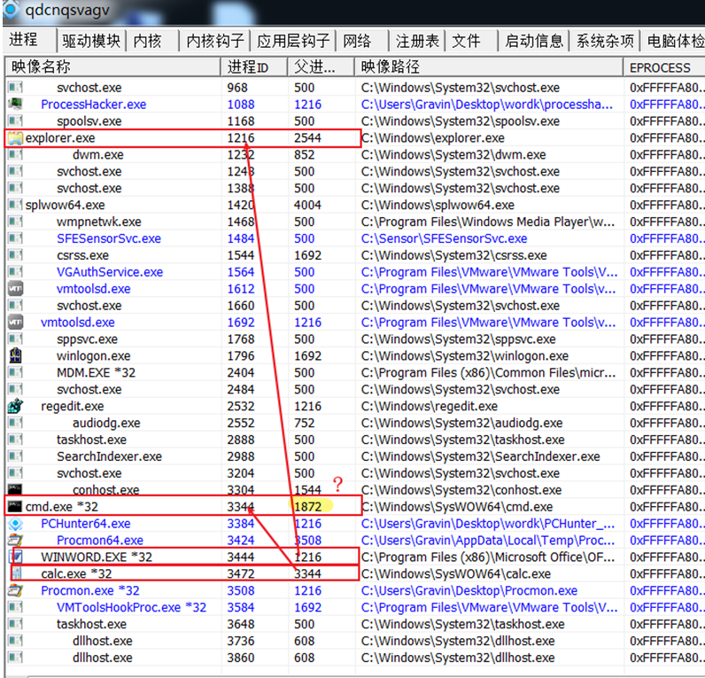 CVE-2017-11882 漏洞分析总结 新手漏洞分析详细教程_父进程_04