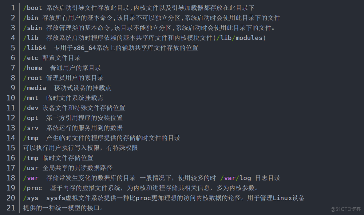 描述Linux发行版的系统目录名称命名规则以及用途_命名规则_03