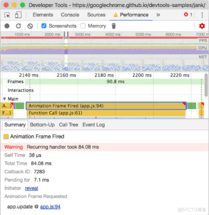 Chrome 开发者工具performance 标签页的用法_51CTO博客_Chrome performance