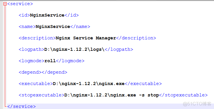 Windows下开机自启动Nginx-将Nginx注册为Windows服务 Windows service wrapper 使用_xml_04