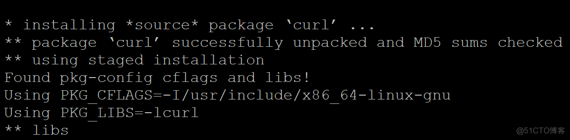 Package libcurl was not found in the pkg-config search path._配置文件_02