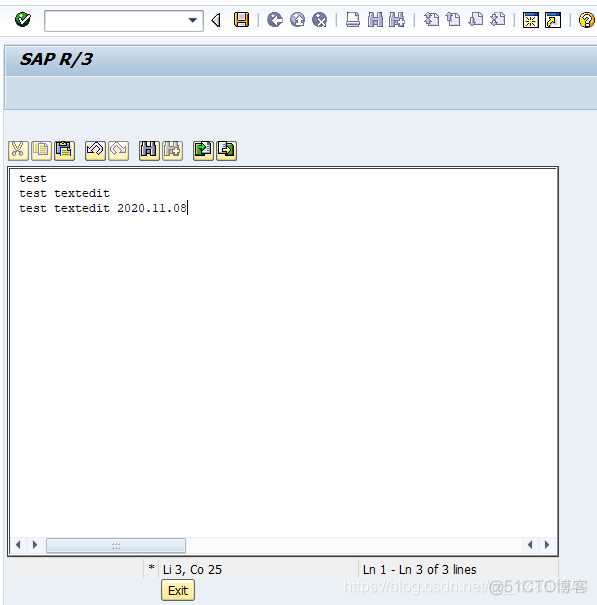 屏幕控件--創建textedit_abap