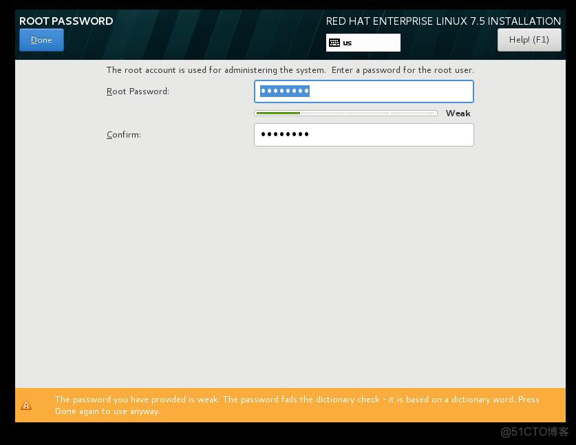 rhel7.5新特性--字典密码无法安装rhel7.5_密码