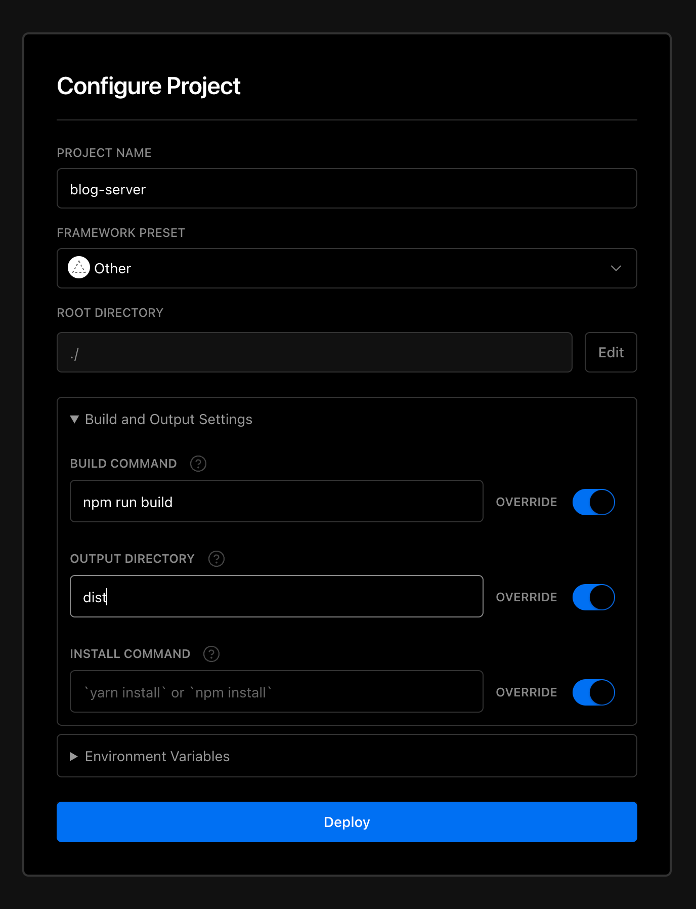 基于Vercel+Github Action 部署Nest.js项目_node.js_05