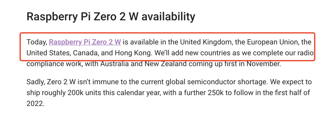 树莓派Zero 2 W正式发布！一起了解一下！_嵌入式_07