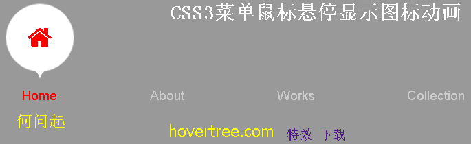 css3文字导航鼠标悬停气泡动画特效源码下载_样式