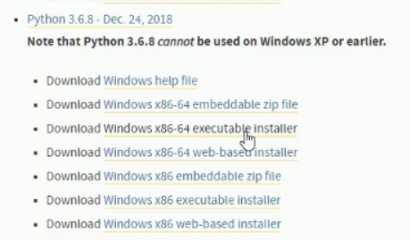 Python解释器的下载安装    Python 3.6.8 - Dec. 24, 2018版本_数据_03