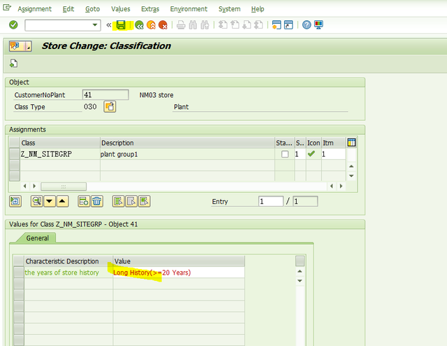 SAP RETAIL Plant Group里的特性_Classification_07