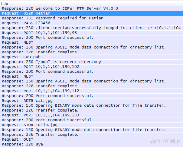 Wireshark数据抓包分析之FTP协议_数据连接_11