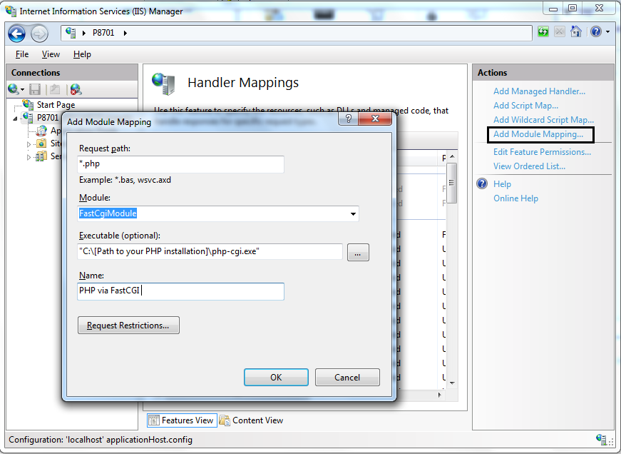 Using FastCGI to Host PHP Applications on IIS 7  -IIS7 怎么配置 PHP5_mysql_04