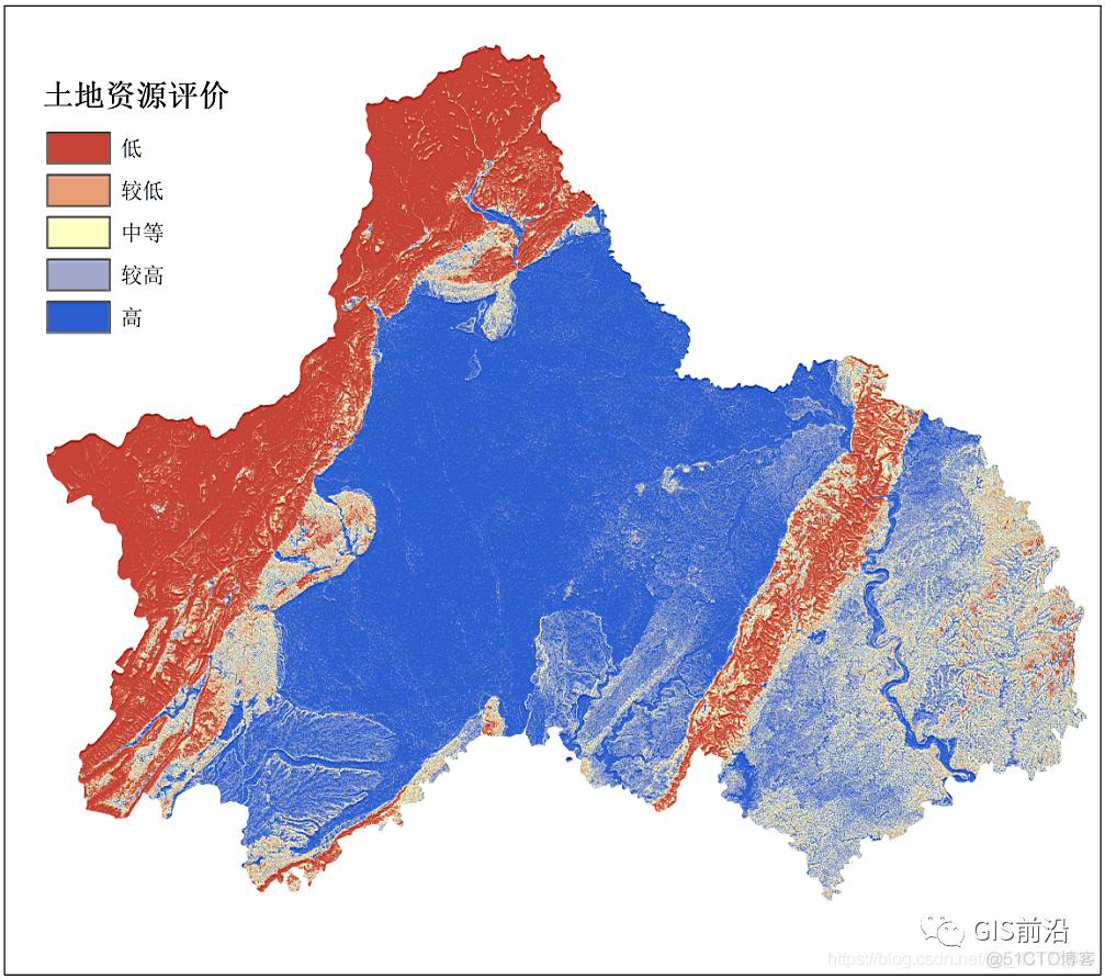 【双评价】城镇建设指向的土地资源评价_栅格_09