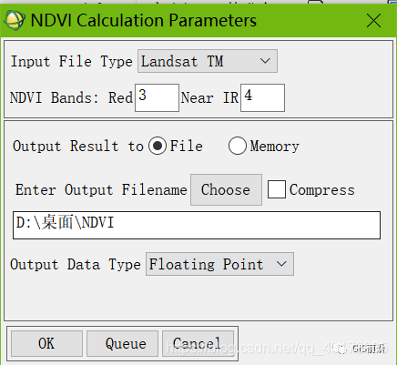 ENVI提取植被指数（NDVI）的两种方法_文本框_07