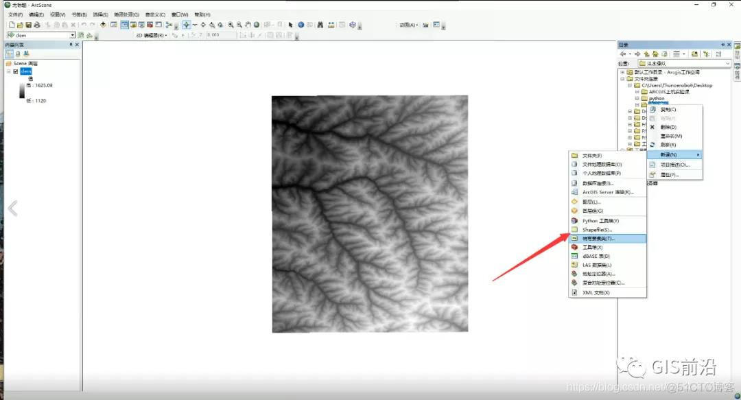 ArcGIS利用DEM进行洪水淹没分析（附练习数据下载）_图层_03