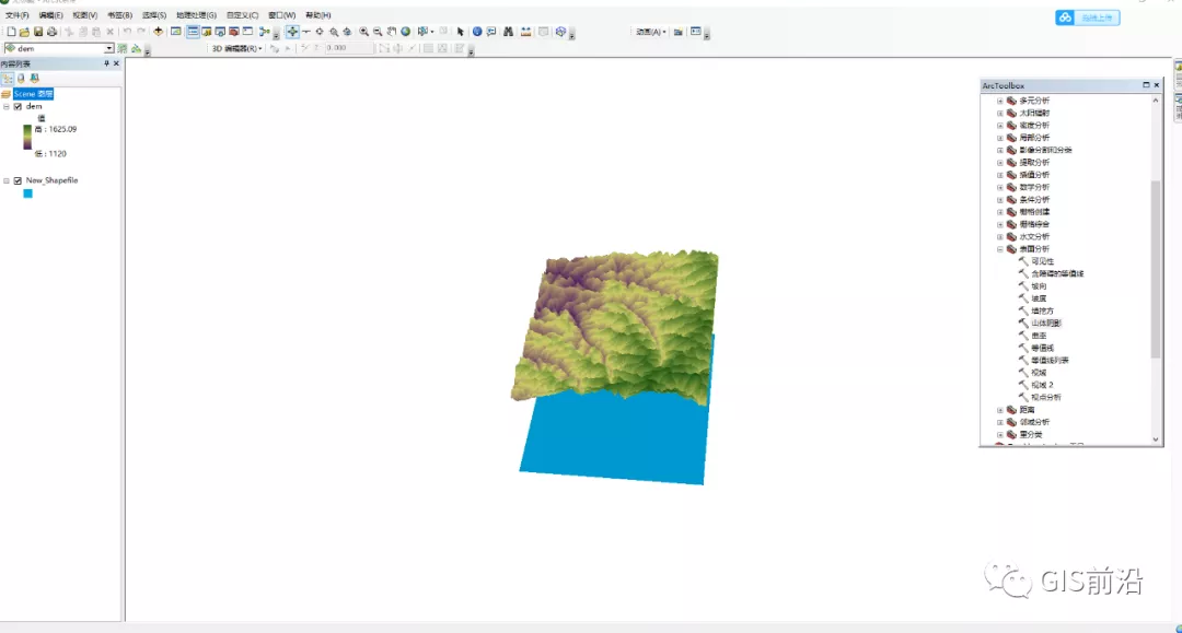 ArcGIS利用DEM进行洪水淹没分析（附练习数据下载）_数据_09