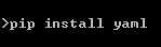 ERROR: Could not find a version that satisfies the requirement yaml (from versions: none) ERROR: No_python