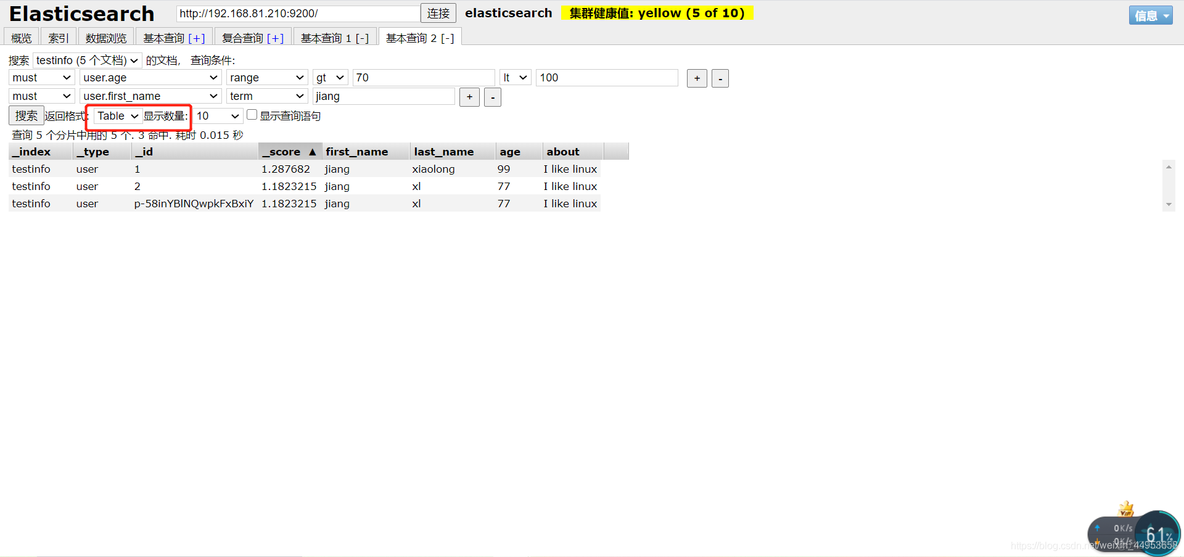 es-head插件插入查询以及条件查询（五）_mysql_11