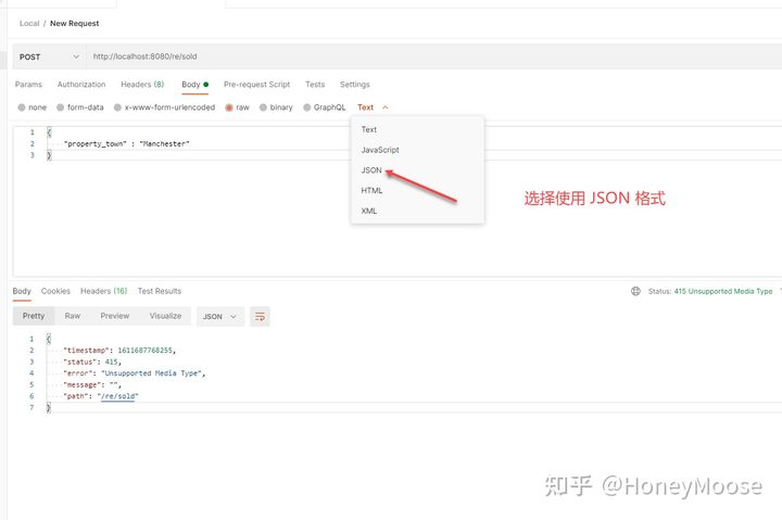 Spring 发送 JSON 数据提示 Unsupported Media Type 错误 “status“: 415, “error“: “Unsupported Media Type_json_02