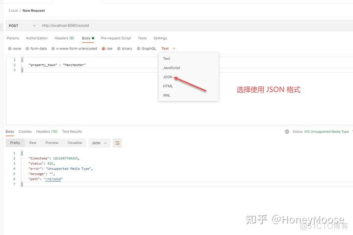 Spring 发送 JSON 数据提示 Unsupported Media Type 错误 “status“: 415, “error“: “Unsupported Media Type_机器学习_02