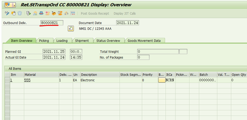 SAP MM 公司间退货STO流程后勤部分简述_复选框_03