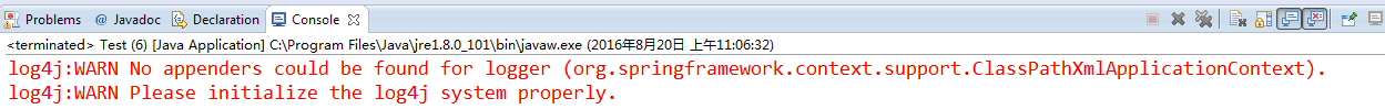 log4j警告:WARN Please initialize the log4j system properly 的解决方法_log4j