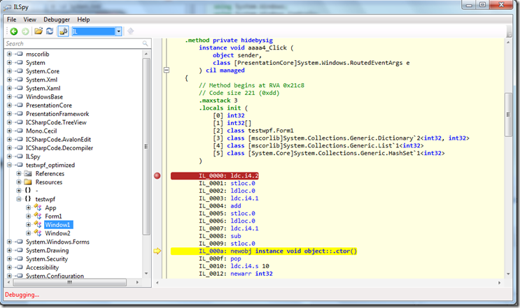Reflector 已经out了，试试ILSpy(转)_调试器_08