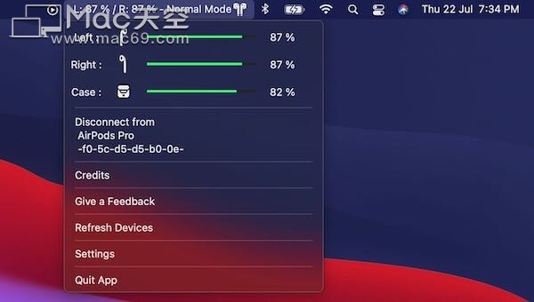 Airpods Battery Monitor Mac(AirPods电池监控器)_应用程序_02