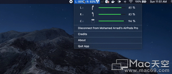 Airpods Battery Monitor Mac(AirPods电池监控器)_macos_04