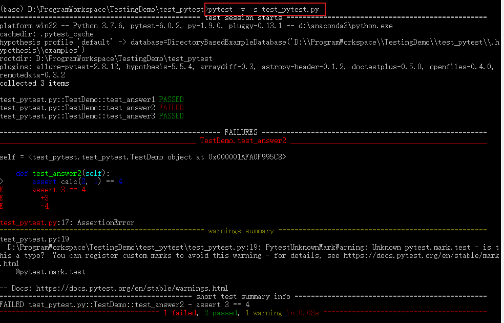 Pytest测试框架（一）：pytest安装及用例执行_用例