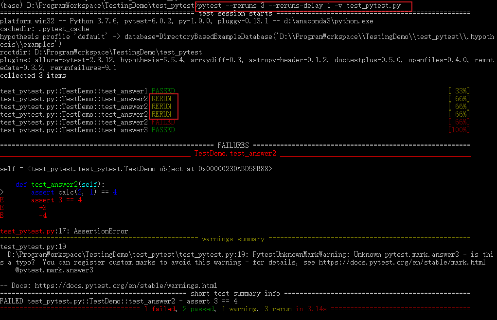 Pytest测试框架（一）：pytest安装及用例执行_软件测试_06