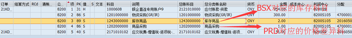 SAP物料移动过账之差异科目_字段_16