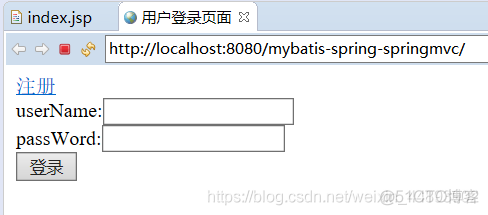 SpringMVC+Spring+Mybatis实现登录注册Demo_spring