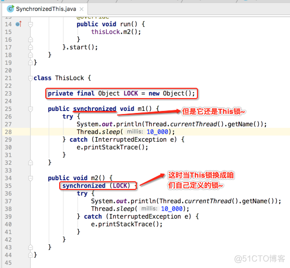 java线程基础巩固---通过实验分析This锁和Class锁的存在_同步锁_06