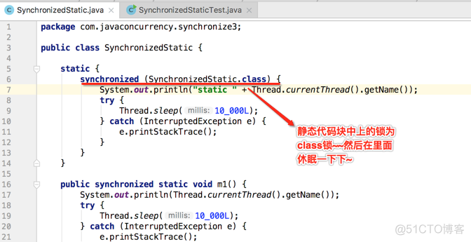 java线程基础巩固---通过实验分析This锁和Class锁的存在_静态代码块_15