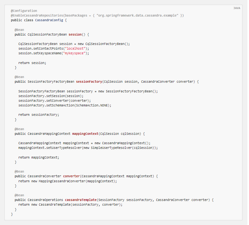 Spring认证中国教育管理中心-Apache Cassandra 的 Spring 数据_java_04