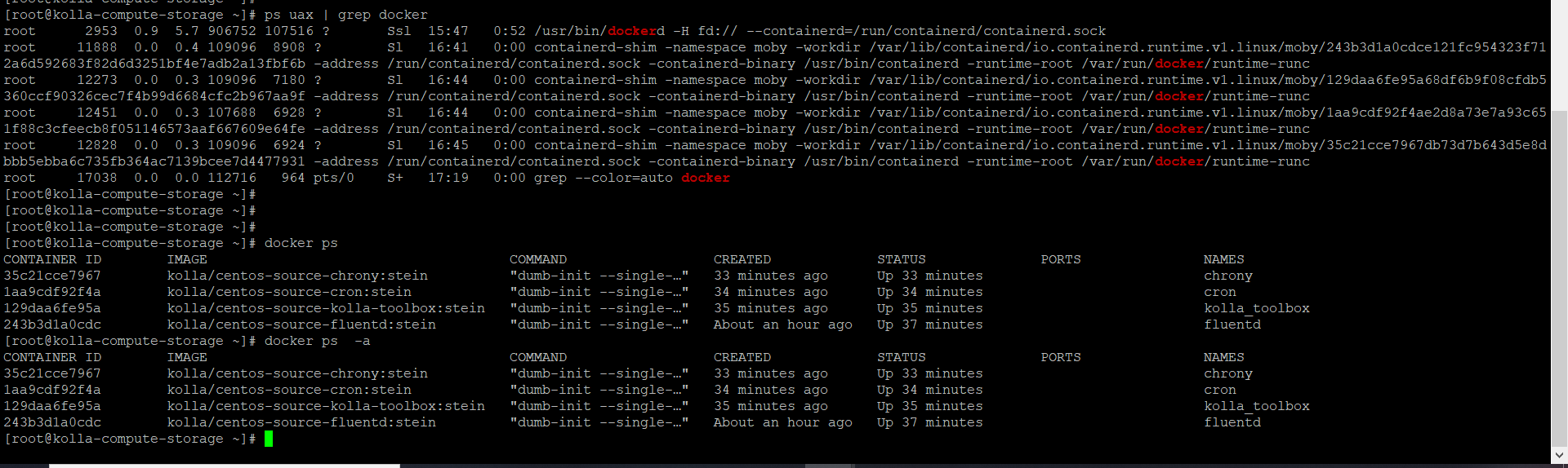 kolla-ansible -i multinode bootstrap preckeck deploy_linux_36