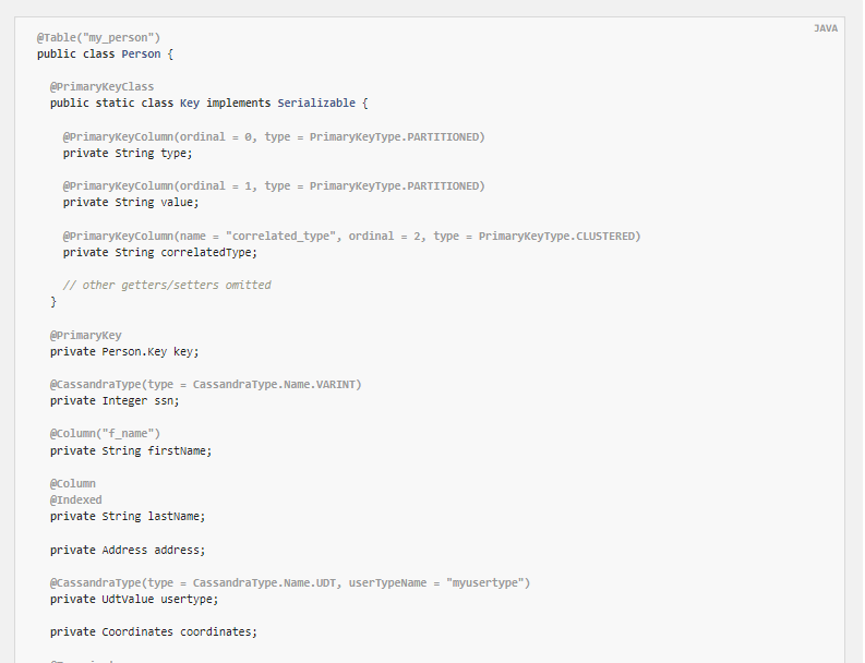 Spring中国教育管理中心-Apache Cassandra 的 Spring 数据教程十二_构造函数