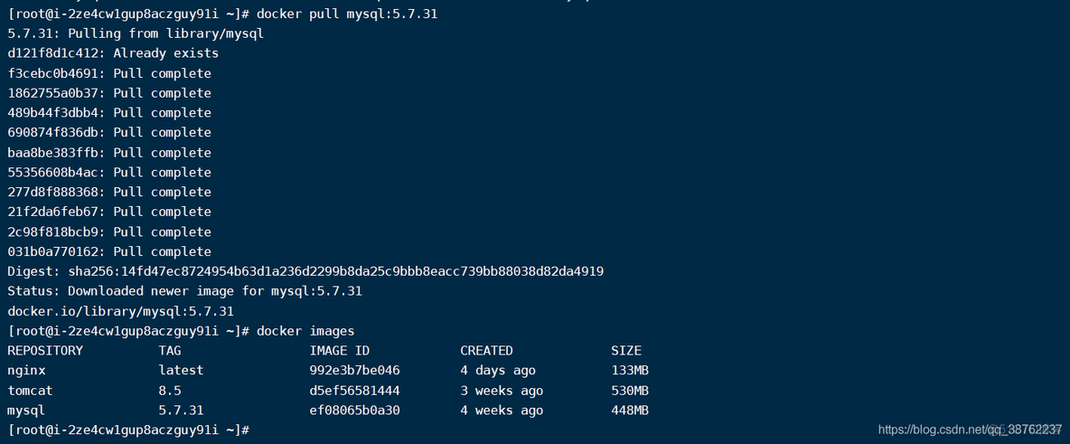 【Docker学习】5、使用 Docker 搭建 MySQL5.7、MySQL8.0 环境_mysql_02