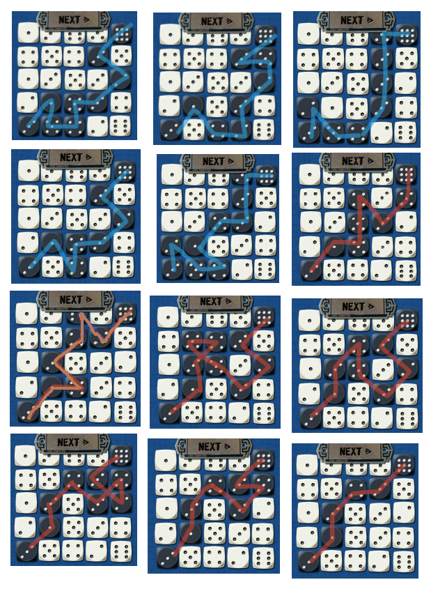 骰子六个面数字顺序图图片