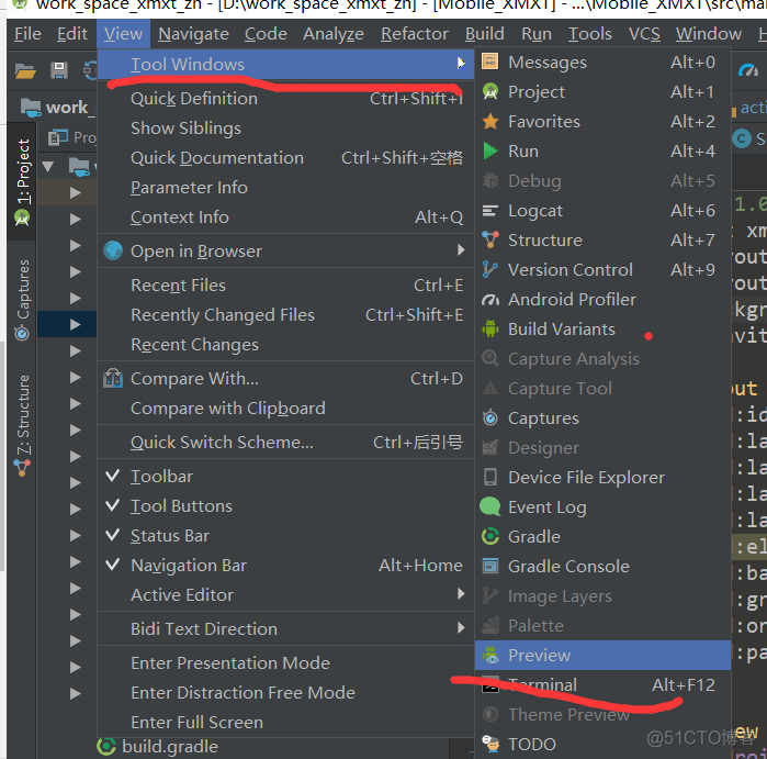 android studio preview 不显示_Android Preview显示_03