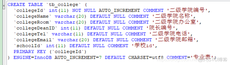 MySQL练习sql脚本(某校学生管理系统版本)_表名_06