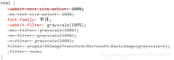 css滤镜实现网页变灰效果_css_02