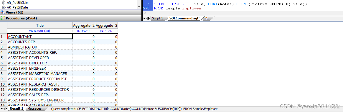 第三章 SQL聚合函数 COUNT（一）_sql