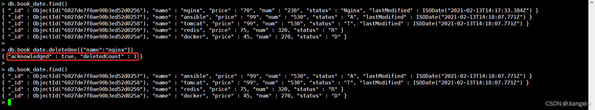 MongoDB数据库增删改查基本使用_nosql_14