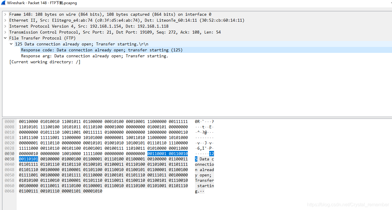 FTP协议中的登录 上传 下载 新建目录 删除目录 的wireshark包分析（一文看完TCP包分析，附源文件，ppt，操作视频）_wireshark_12
