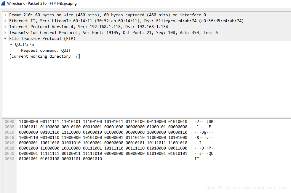FTP协议中的登录 上传 下载 新建目录 删除目录 的wireshark包分析（一文看完TCP包分析，附源文件，ppt，操作视频）_wireshark_14