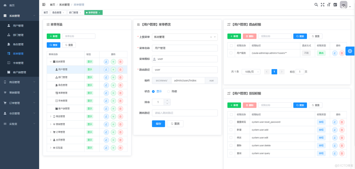 Spring Cloud实战 | 第十一篇：Spring Cloud Gateway统一鉴权下针对RESTful接口的RBAC权限设计方案，附Vue按钮权限控制_微服务_02