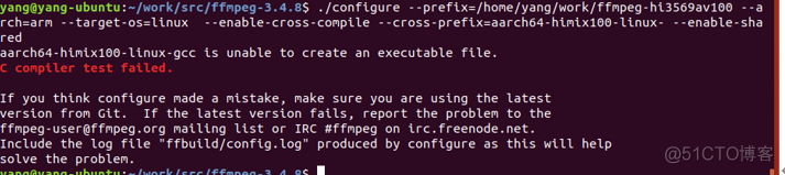 FFmpeg开发笔记（十）：ffmpeg在ubuntu上的交叉编译移植到海思HI35xx平台_海思ffmpeg开发_04