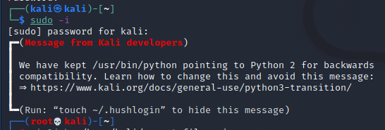 Kali Linux切换到root用户_root用户