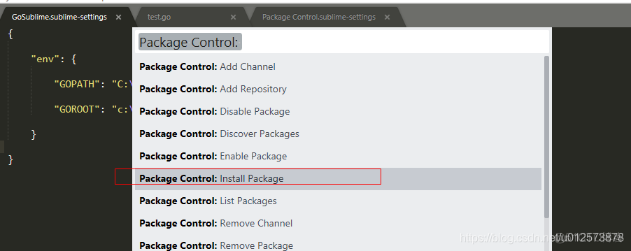 安装Sublime Text 支持Go插件_json_08